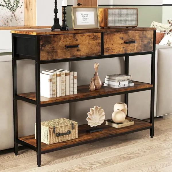 Консольный стол Costway JV10599CF  Rustic Brown / Металл photo 10
