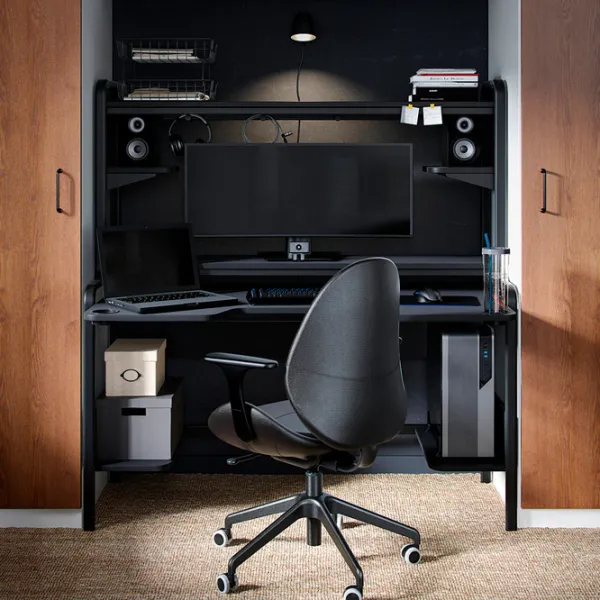 Masă de birou Ikea Fredde PAL/ Black photo 2