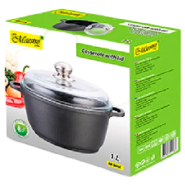 Cratiță Maestro Mr-4616C 1l Aluminiu / Black photo 2 Cratiță Maestro Mr-4616C 1l Aluminiu / Black photo 2