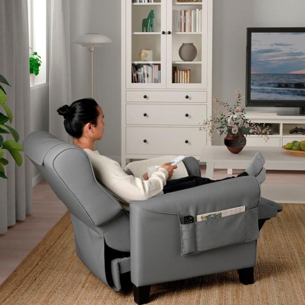Раскладной кресло Ikea Muren/Remmarn Серый Серый photo 5 Раскладной кресло Ikea Muren/Remmarn Серый Серый photo 5
