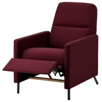 Fotoliu extensibil Ikea Gistad/Idekulla Dark Red Black photo 3
