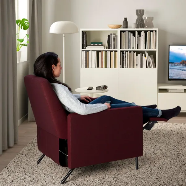 Раскладной кресло Ikea Gistad/Idekulla Dark Red Черный photo 7 Раскладной кресло Ikea Gistad/Idekulla Dark Red Черный photo 7