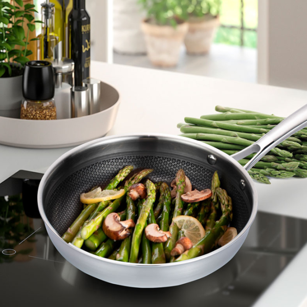 Сковорода Maestro Mr-1224-24 Универсальная / 24 см / Серебряный photo 5