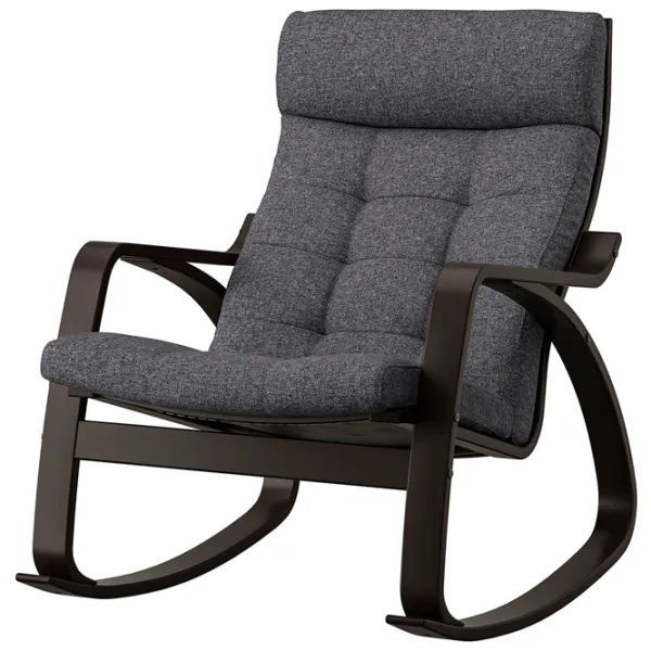 Кресло качалка Ikea Poang Dark Brown Тёмно-серый photo 1