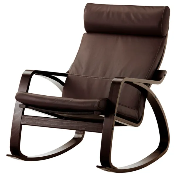 Fotoliu balansoar Ikea Poang/Glose Brown Brown photo 1 Fotoliu balansoar Ikea Poang/Glose Brown Brown photo 1