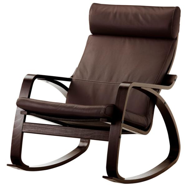 Fotoliu balansoar Ikea Poang/Glose Brown Brown photo 1 Fotoliu balansoar Ikea Poang/Glose Brown Brown photo 1