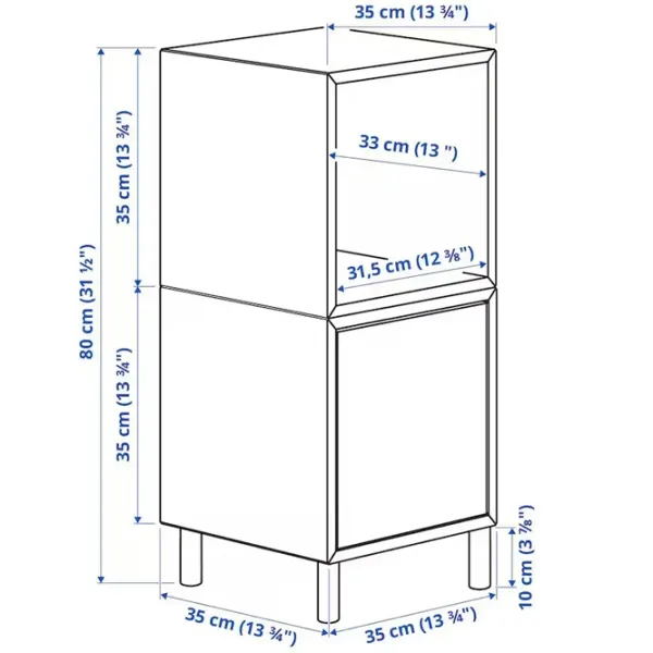 Тумбочки Ikea Eket 80 x 35 x 35см / ЛДСП / Дуб cонома photo 2 Тумбочки Ikea Eket 80 x 35 x 35см / ЛДСП / Дуб cонома photo 2