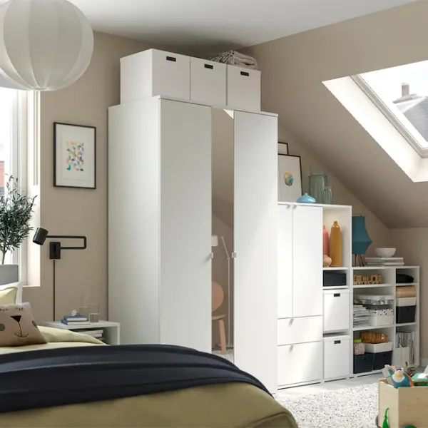 Шкаф Ikea Vihals 305 x 57см x 200 / ДСП / Белый photo 2