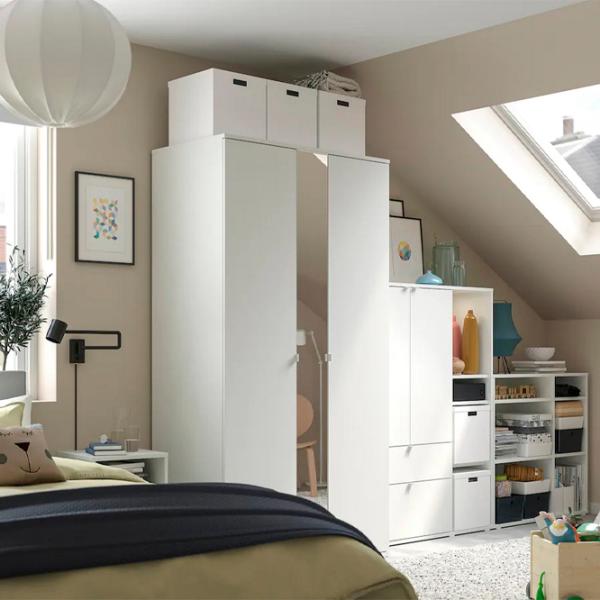 Шкаф Ikea Vihals 305 x 57см x 200 / ДСП / Белый photo 2