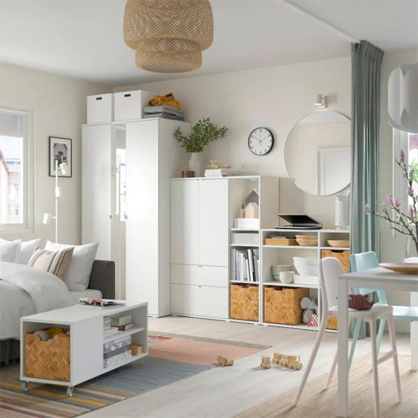 Шкаф Ikea Vihals 305 x 57см x 200 / ДСП / Белый photo 3