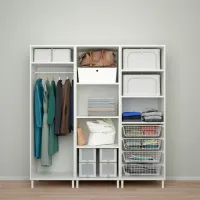 Шкаф Ikea Platsa 180 x 57см x 191 / ДСП / Белый photo 2