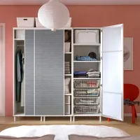 Шкаф Ikea Platsa 180 x 57см x 191 / ДСП / Белый photo 3