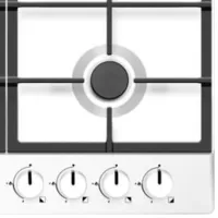 Plită încorporabilă pe gaz Hansa BHGW630502 Oțel emailat / White photo 2