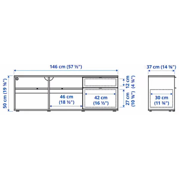 Dulap Ikea Vihals 251 x 57 x 200 / DSP / Alb photo 8