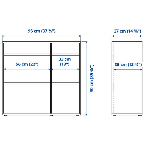 Dulap Ikea Vihals 270 x 57 x 200 / DSP / Alb photo 3