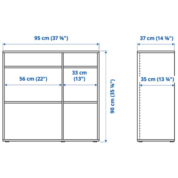 Dulap Ikea Vihals 270 x 57 x 200 / DSP / Alb photo 3