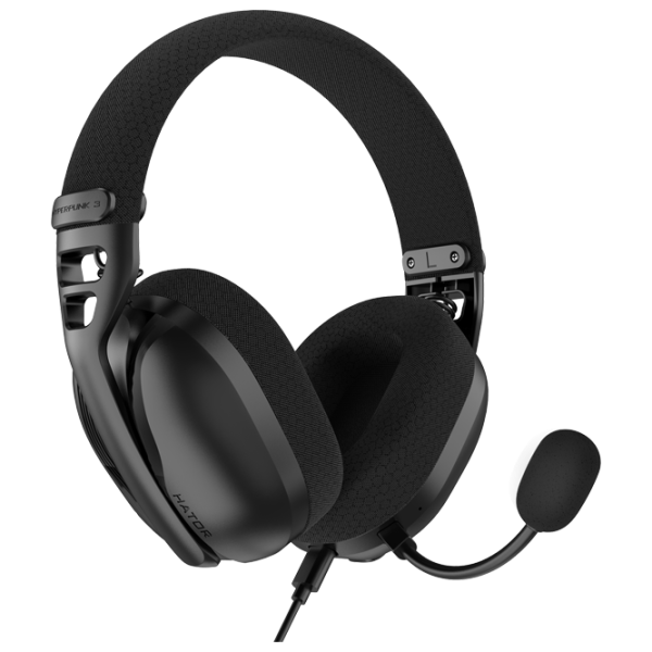 Căști Hator Hyperpunk 3 Black Cu fir/ Gaming photo 2 Căști Hator Hyperpunk 3 Black Cu fir/ Gaming photo 2