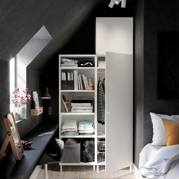 Dulap Ikea Platsa 120 x 57 x 251 / DSP / Alb photo 4