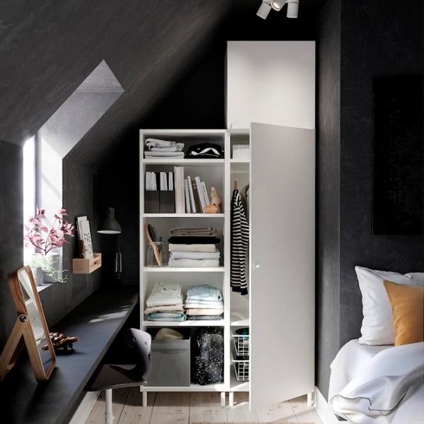 Dulap Ikea Platsa 120 x 57 x 251 / DSP / Alb photo 4