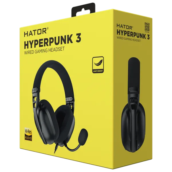 Căști Hator Hyperpunk 3 Black Cu fir/ Gaming photo 6 Căști Hator Hyperpunk 3 Black Cu fir/ Gaming photo 6