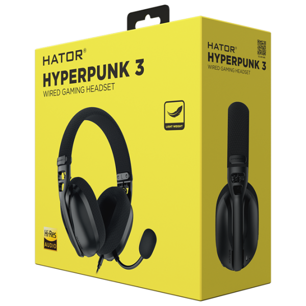 Căști Hator Hyperpunk 3 Black Cu fir/ Gaming photo 6 Căști Hator Hyperpunk 3 Black Cu fir/ Gaming photo 6