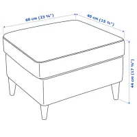 Fotoliu Ikea Strandmon/Grann/Bomstad Brown Brown photo 6