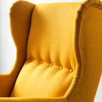 Fotoliu Ikea Strandmon Brown Yellow photo 3