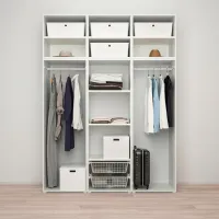 Шкаф Ikea Platsa 180 x 57см x 241 / ДСП / Белый photo 2