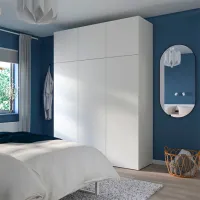 Шкаф Ikea Platsa 180 x 57см x 241 / ДСП / Белый photo 3