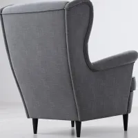 Fotoliu Ikea Strandmon Black Dark Gray photo 7