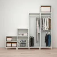 Шкаф Ikea Platsa 240 x 57см x 231 / ДСП / Белый photo 2