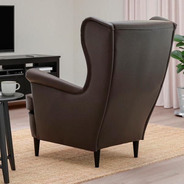 Fotoliu Ikea StrandmonGrann/Bomstad Black Dark Brown photo 2 Fotoliu Ikea StrandmonGrann/Bomstad Black Dark Brown photo 2