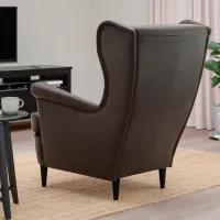 Кресло Ikea StrandmonGrann/Bomstad Черный Тёмно-коричневый photo 2