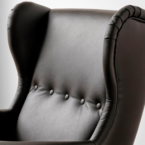 Fotoliu Ikea StrandmonGrann/Bomstad Black Dark Brown photo 3 Fotoliu Ikea StrandmonGrann/Bomstad Black Dark Brown photo 3