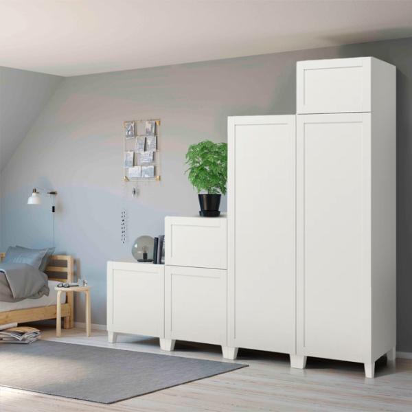 Dulap Ikea Platsa/Sannidal 240 x 57 x 231 / DSP / Alb photo 8