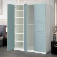 Шкаф Ikea Pax/Fjarehals 150 x 60см x 201.2 / ДСП / Белый photo 3
