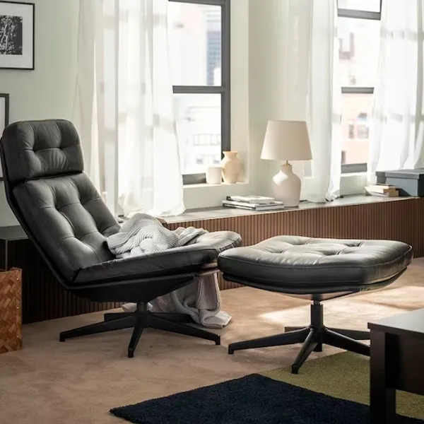 Кресло Ikea Havberg Черный Черный photo 2 Кресло Ikea Havberg Черный Черный photo 2