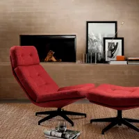 Fotoliu Ikea Havberg Black Red photo 2
