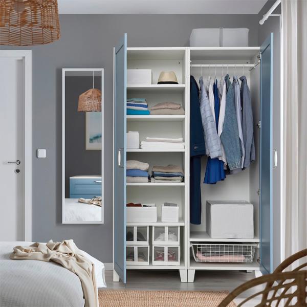 Шкаф Ikea Platsa/Sannidal 120 x 57см x 191 / ДСП / Белый photo 3