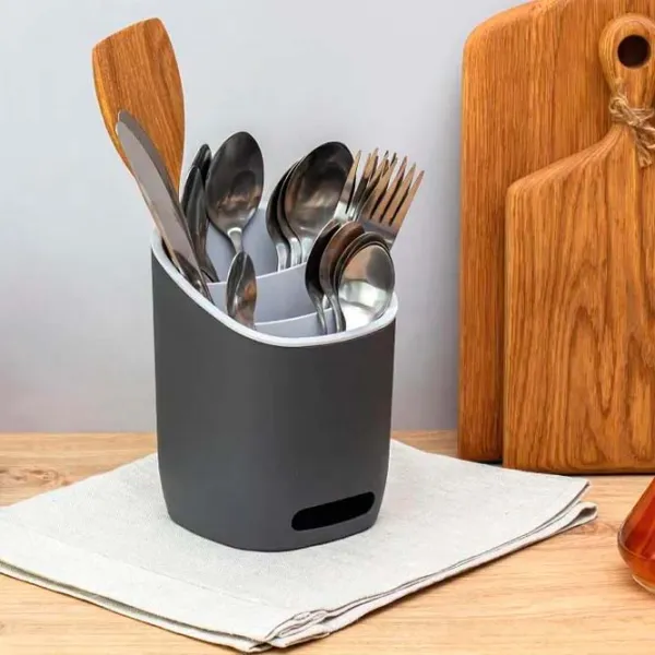 Uscător pentru tacâmuri Idea М1159 Gray / Plastic photo 3