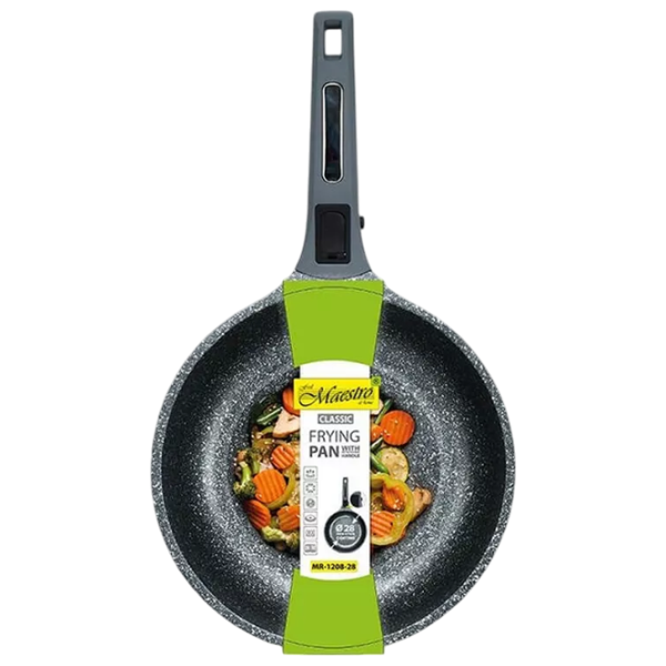 Tigaie Maestro MR-1208-22 Universală / 22 cm / Gray photo 3 Tigaie Maestro MR-1208-22 Universală / 22 cm / Gray photo 3