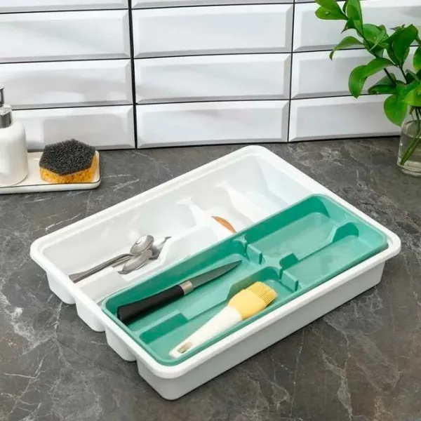 Uscător pentru tacâmuri Idea М1146-Л White / Plastic photo 2