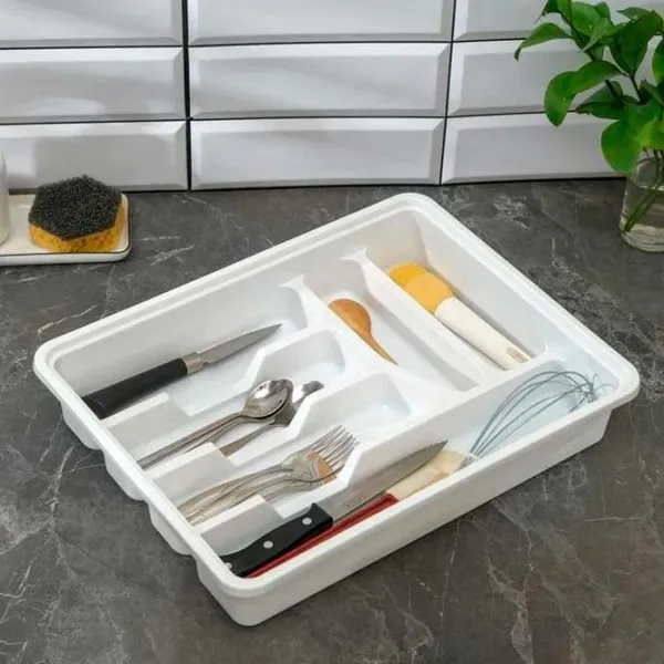 Uscător pentru tacâmuri Idea М1146-Л White / Plastic photo 4