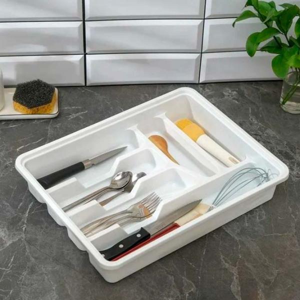 Uscător pentru tacâmuri Idea М1146-Л White / Plastic photo 4