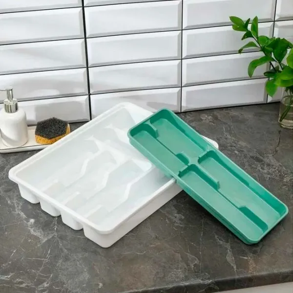 Uscător pentru tacâmuri Idea М1146-Л White / Plastic photo 5