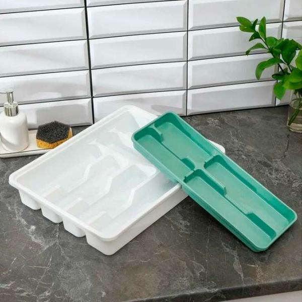 Uscător pentru tacâmuri Idea М1146-Л White / Plastic photo 5