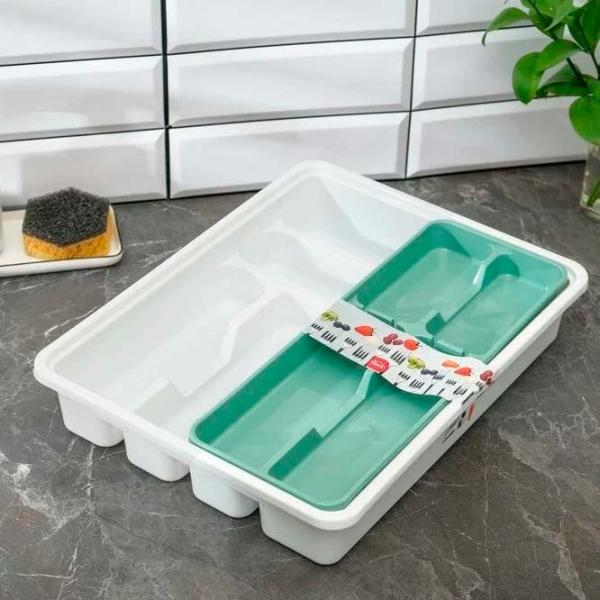 Uscător pentru tacâmuri Idea М1146-Л White / Plastic photo 6