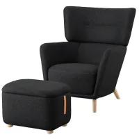 Fotoliu Ikea Oskarshamn Beige Black