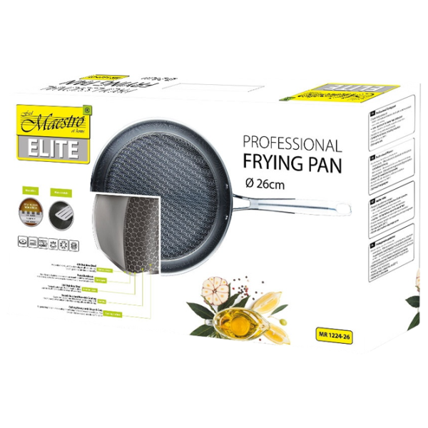 Сковорода Maestro MR-1224-26 Универсальная / 26 см / Серебряный photo 6 Сковорода Maestro MR-1224-26 Универсальная / 26 см / Серебряный photo 6