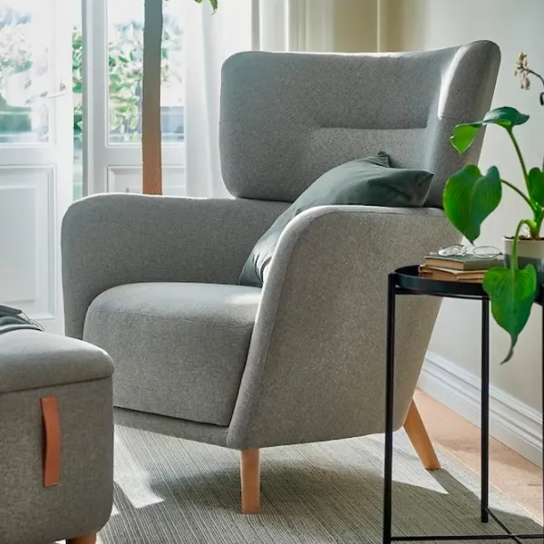 Fotoliu Ikea Oskarshamn/Tibbleby Beige Gray photo 2 Fotoliu Ikea Oskarshamn/Tibbleby Beige Gray photo 2